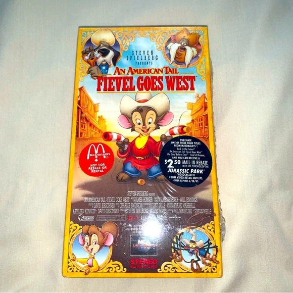 Fievel Goes West - VHS - Sealed/New - McDonald’s Edition - Picture 1 of 3